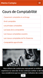 Mobile Screenshot of memocompta.fr